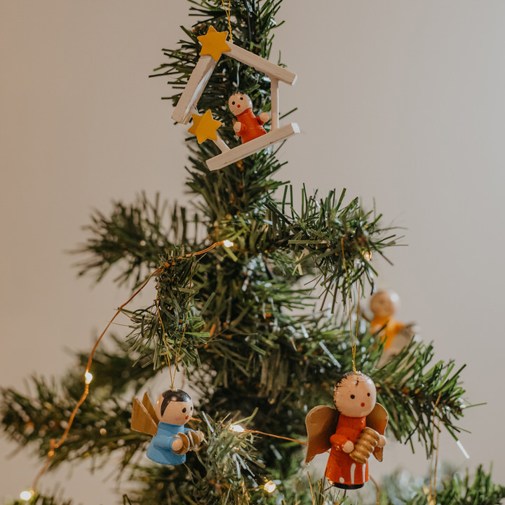 Conjunto De 24  Pendurantes Tradicionais Em Madeira,  Conjunto De 24  Pendurantes Tradicionais Em Madeira