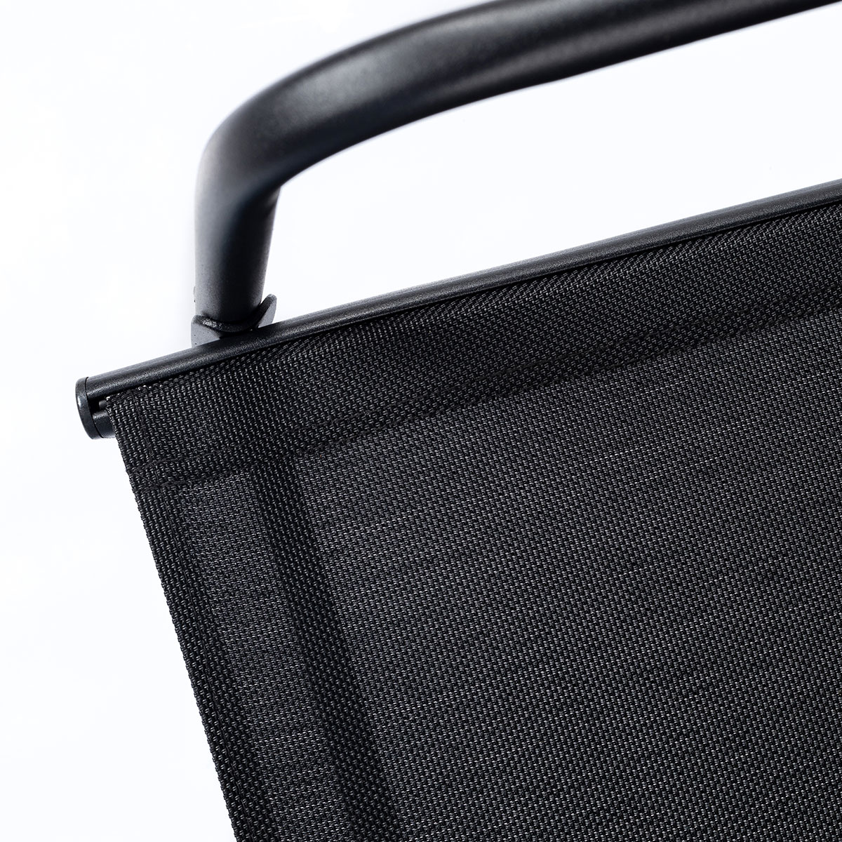 Conjunto de jardim preto para 4 pessoas