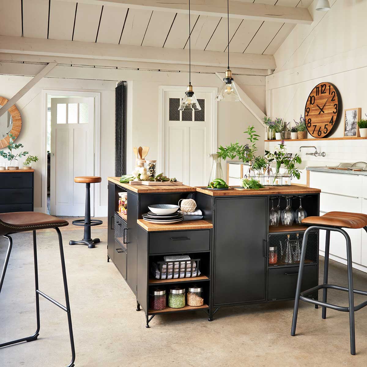 Rel&oacute;gio de parede abby 3d castanho 70cm