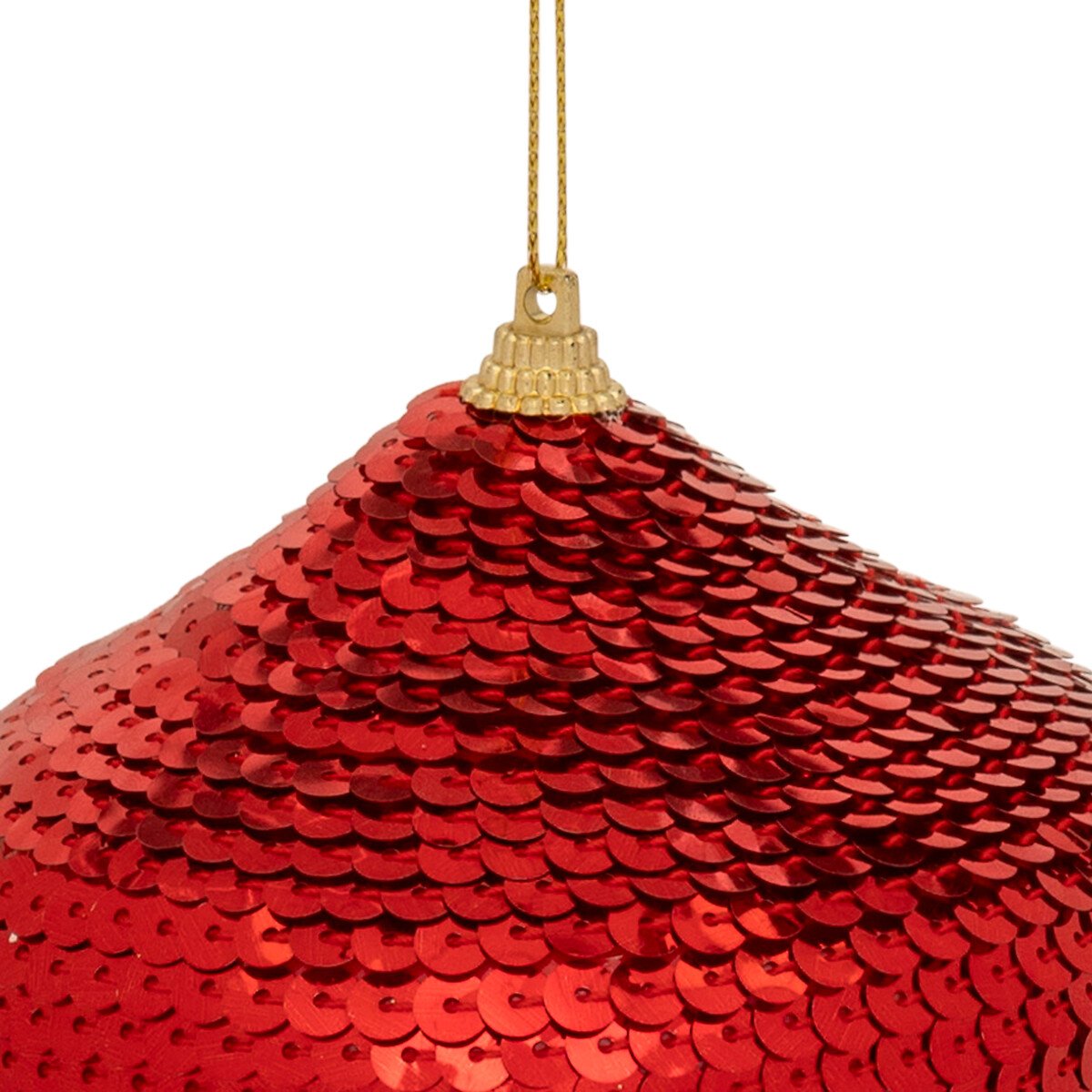 Bola de natal com lantejoulas 10cm