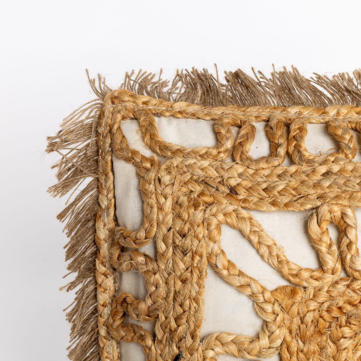 Almofada DELIJUTE bege em algod&atilde;o 45x45cm