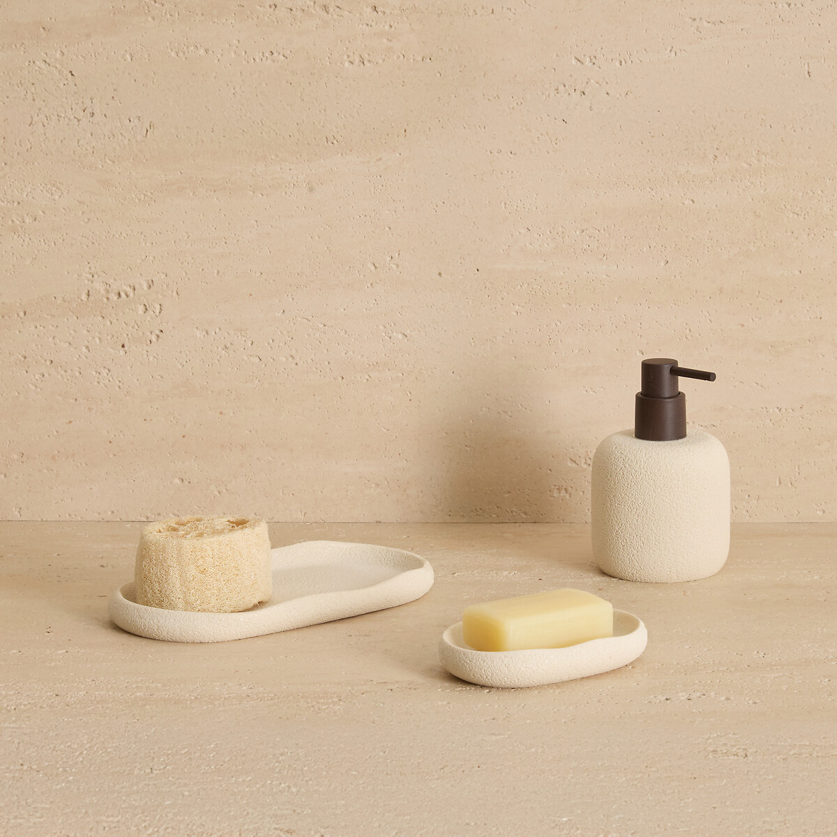 Saboneteira OLEYA bege