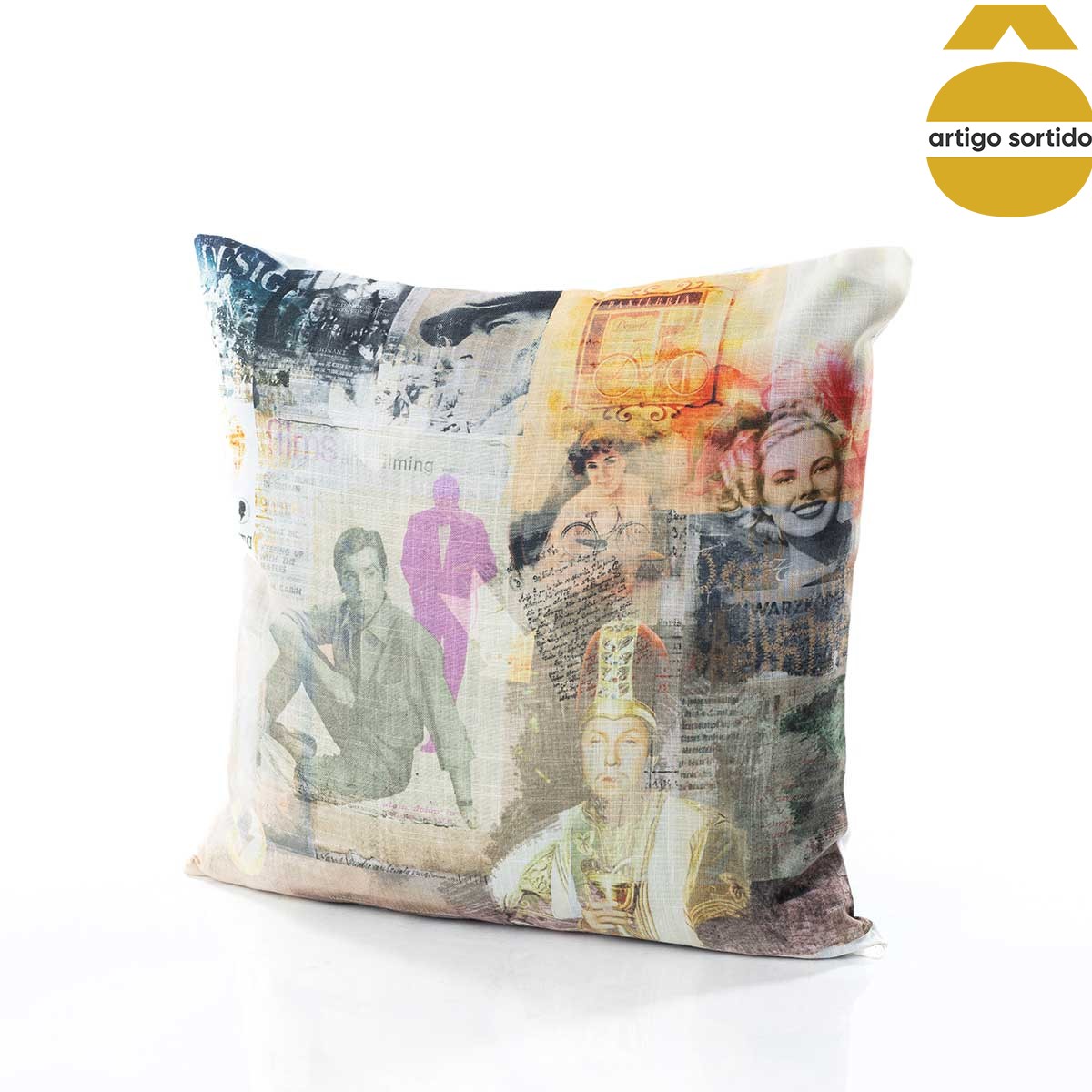 Almofada decorativa com padr&atilde;o 45x2x45cm