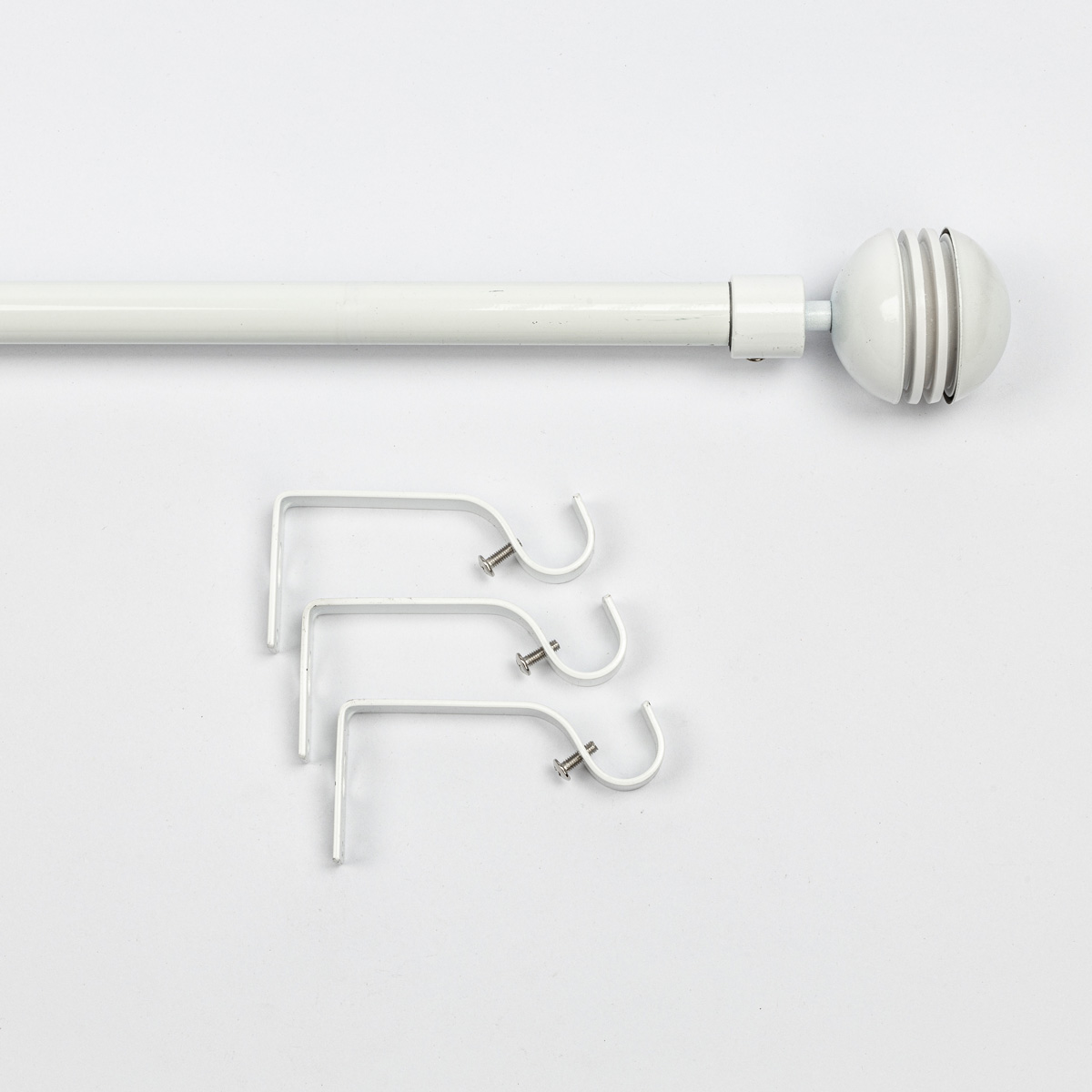 Kit varão extensível branco 210-380cm