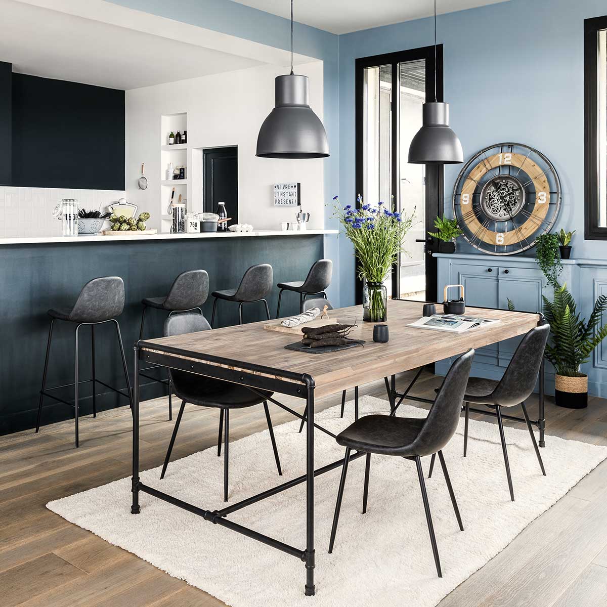 Banco bar VLADI cinza