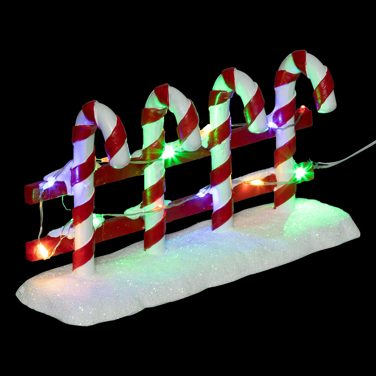 Barreira para aldeia com bengalas e led