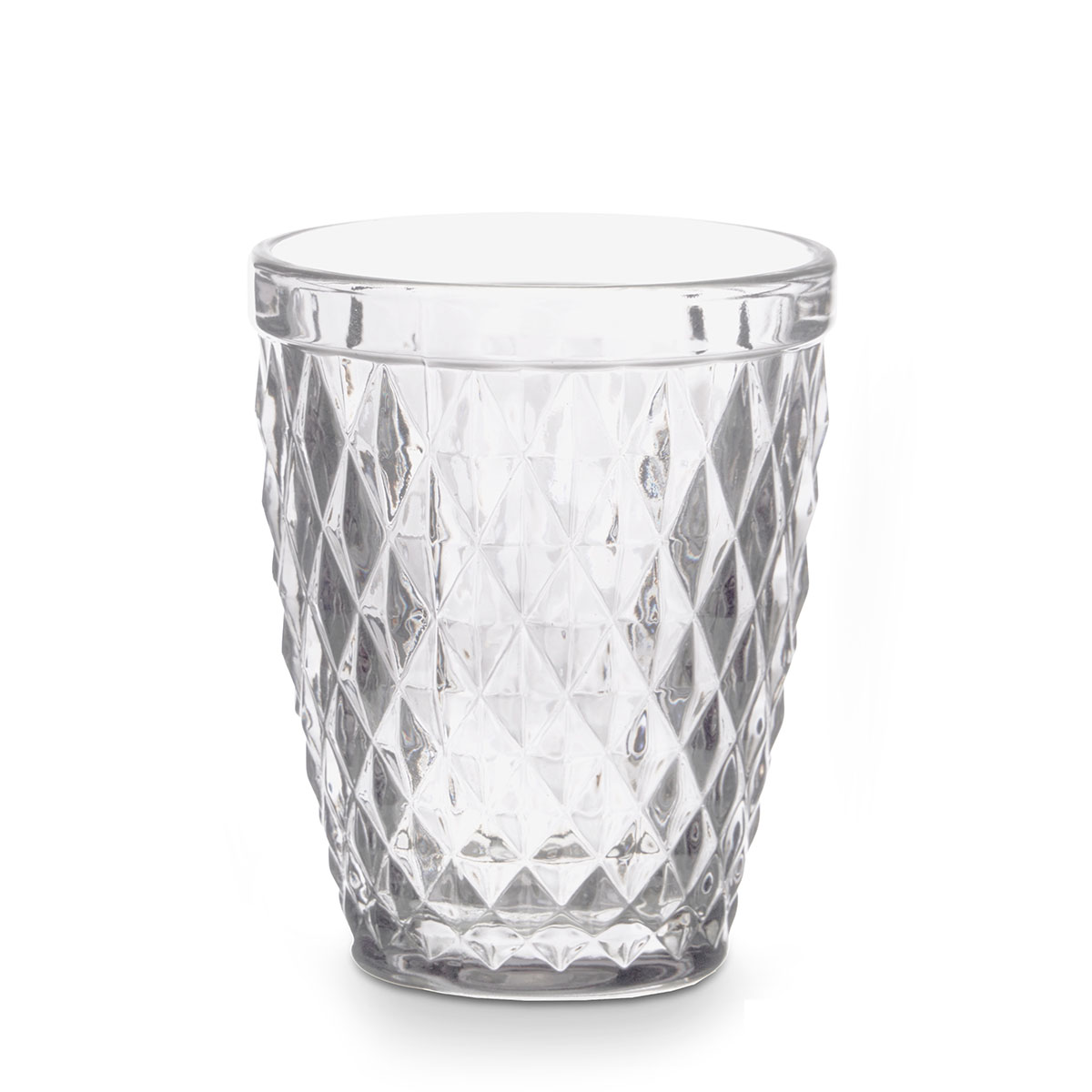 Copo de &aacute;gua DIAMANTE transparente 25cl