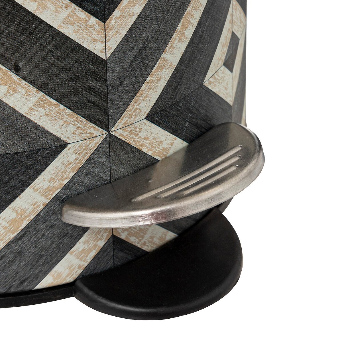 Balde wc CANVAS metal e bambu 3l