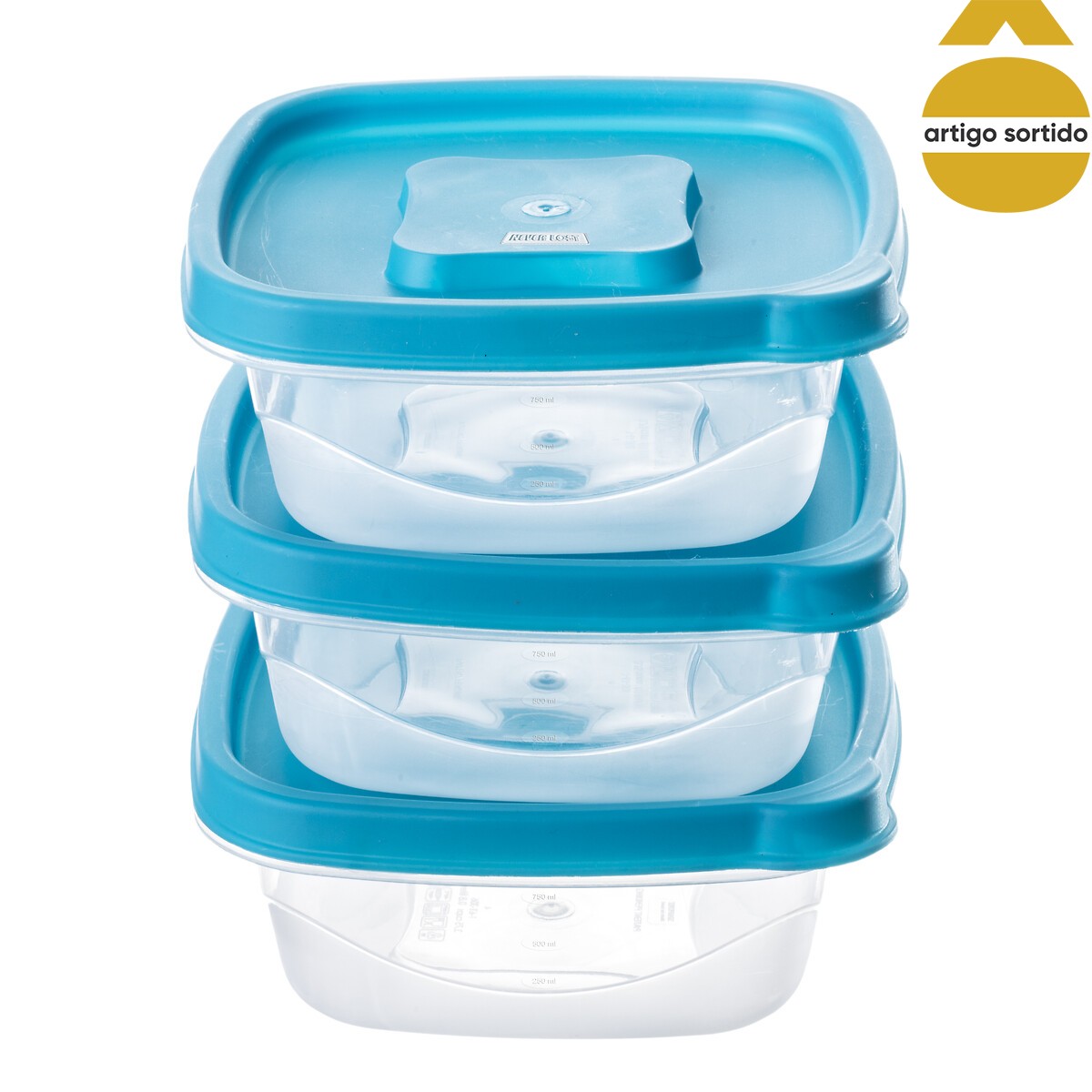 Conjunto de 3 caixas herm&eacute;ticas