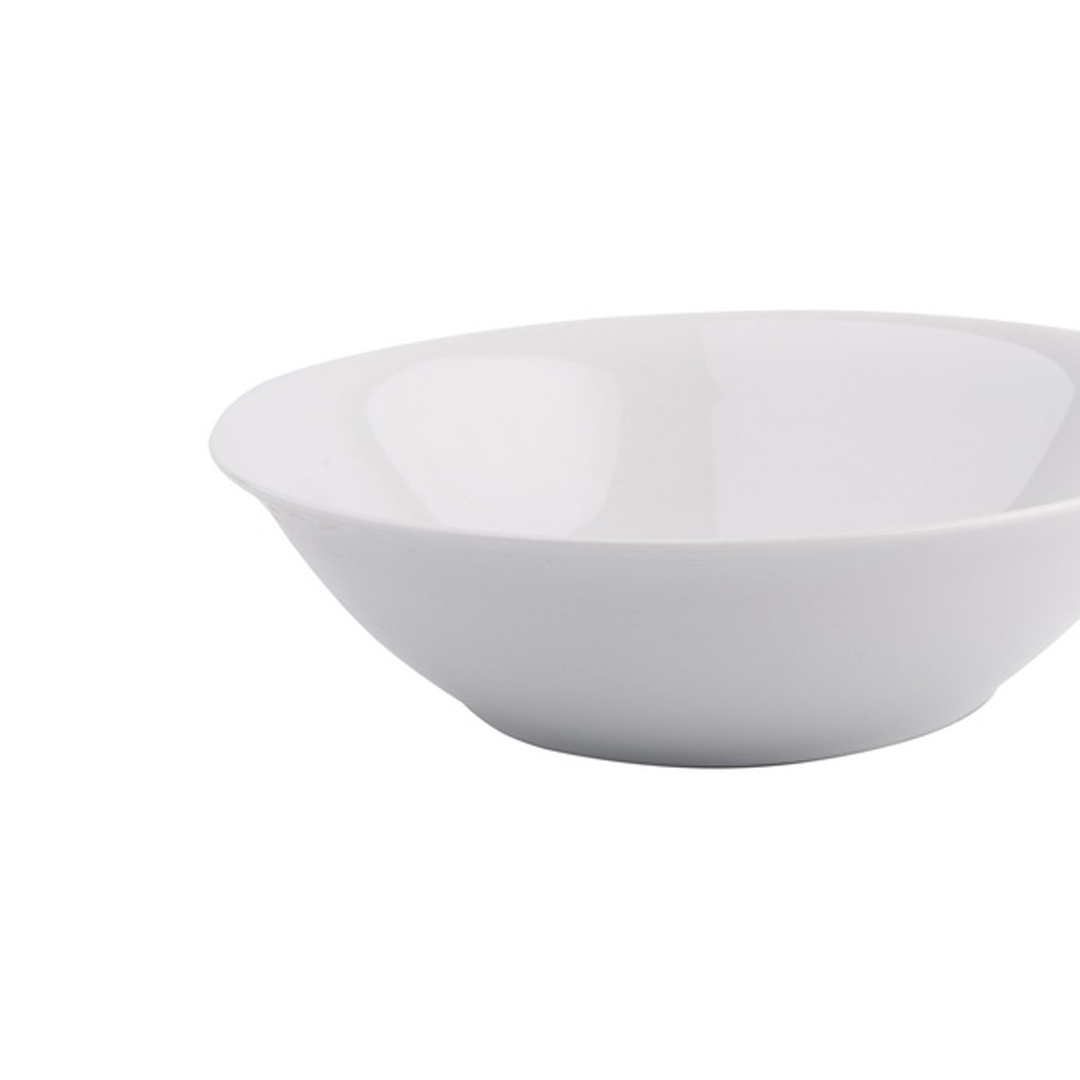 Saladeira GIZ branca em cerâmica 23cm