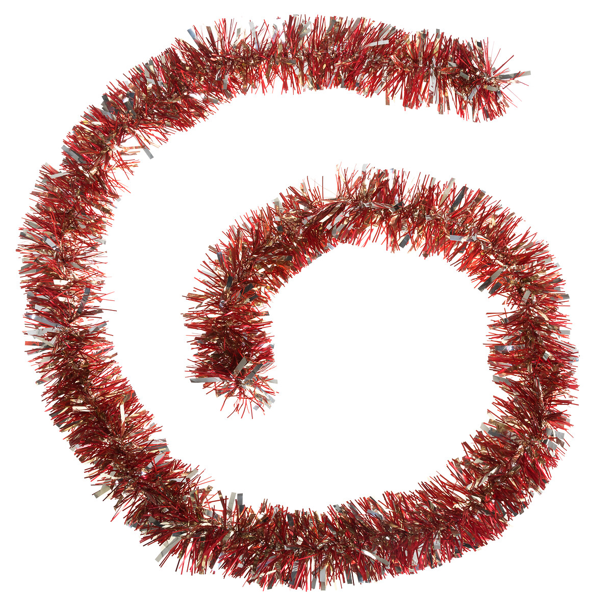 Grinalda vermelha e dourada 200cm