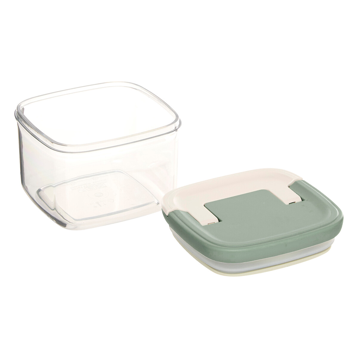 Frasco quadrado LOCK verde 450ml