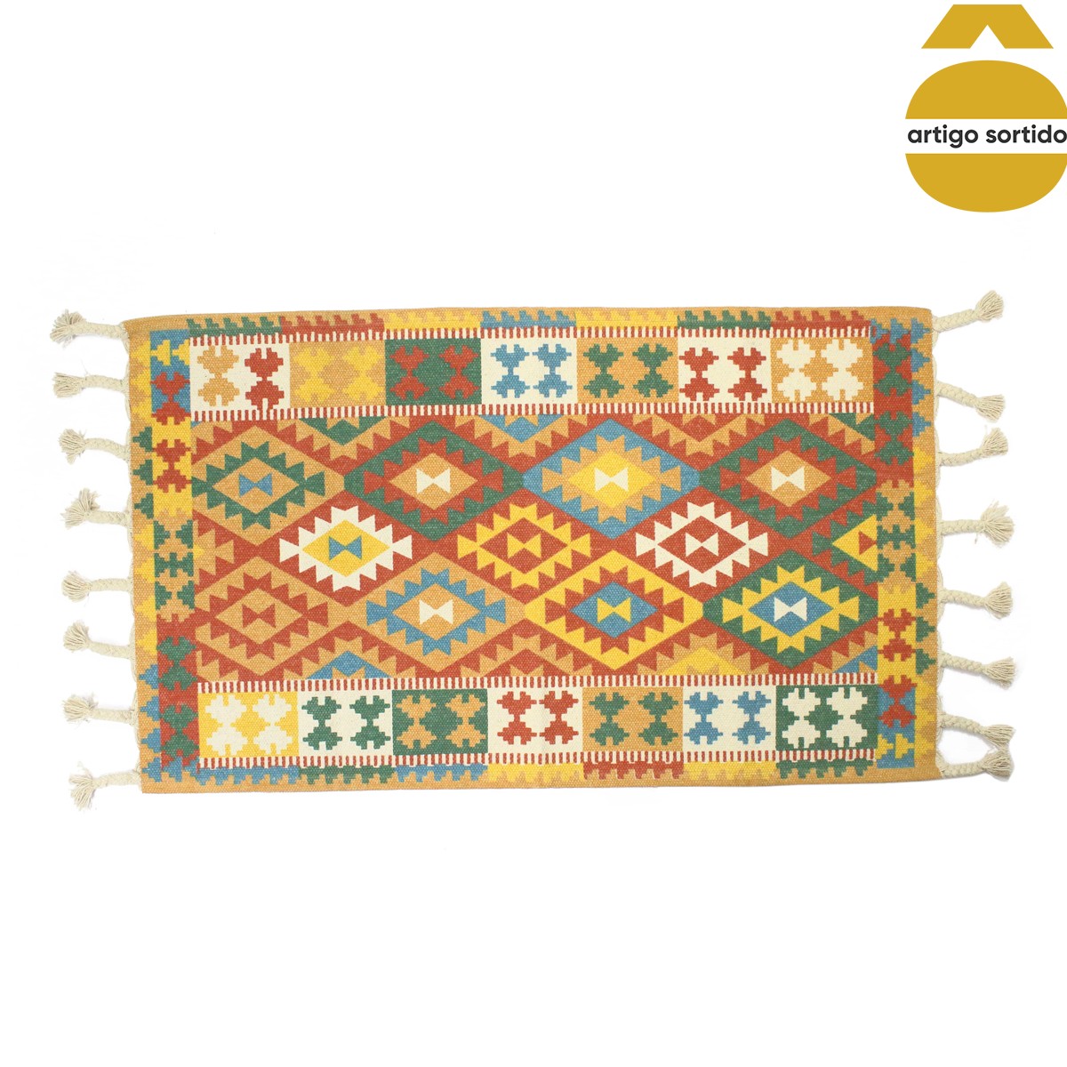 Tapete MARBELLA em algod&atilde;o 140x190cm