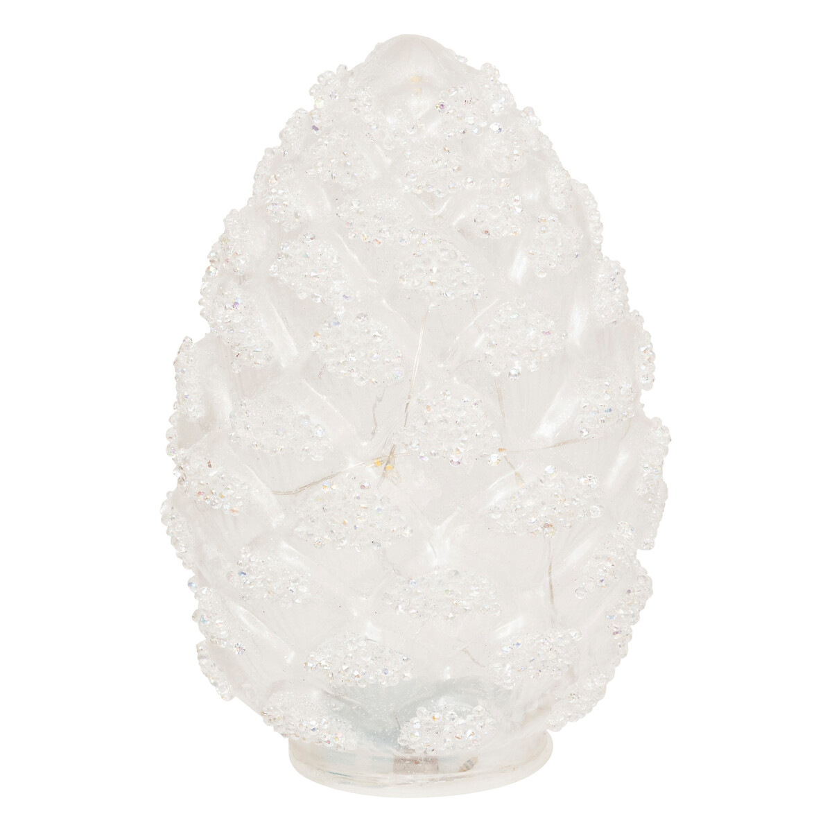 Candeeiro de mesa pinha branco