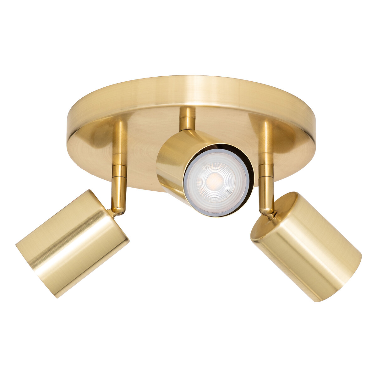 Candeeiro de teto VICO dourado com 3 focos