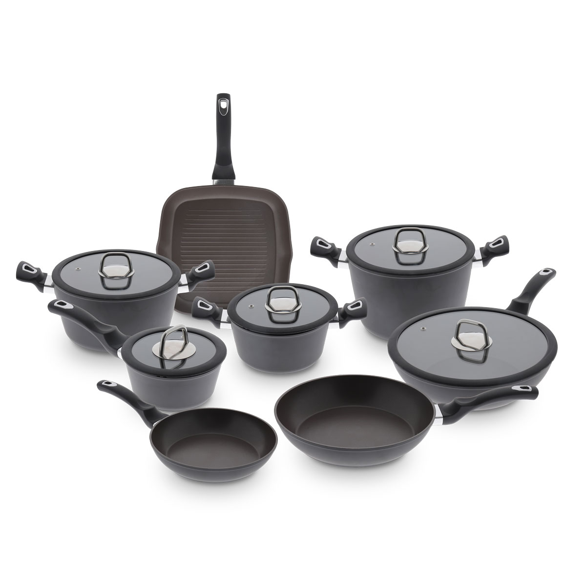 Trem de cozinha 8 peças COFFEE STONE,  Trem de cozinha 8 peças COFFEE STONE