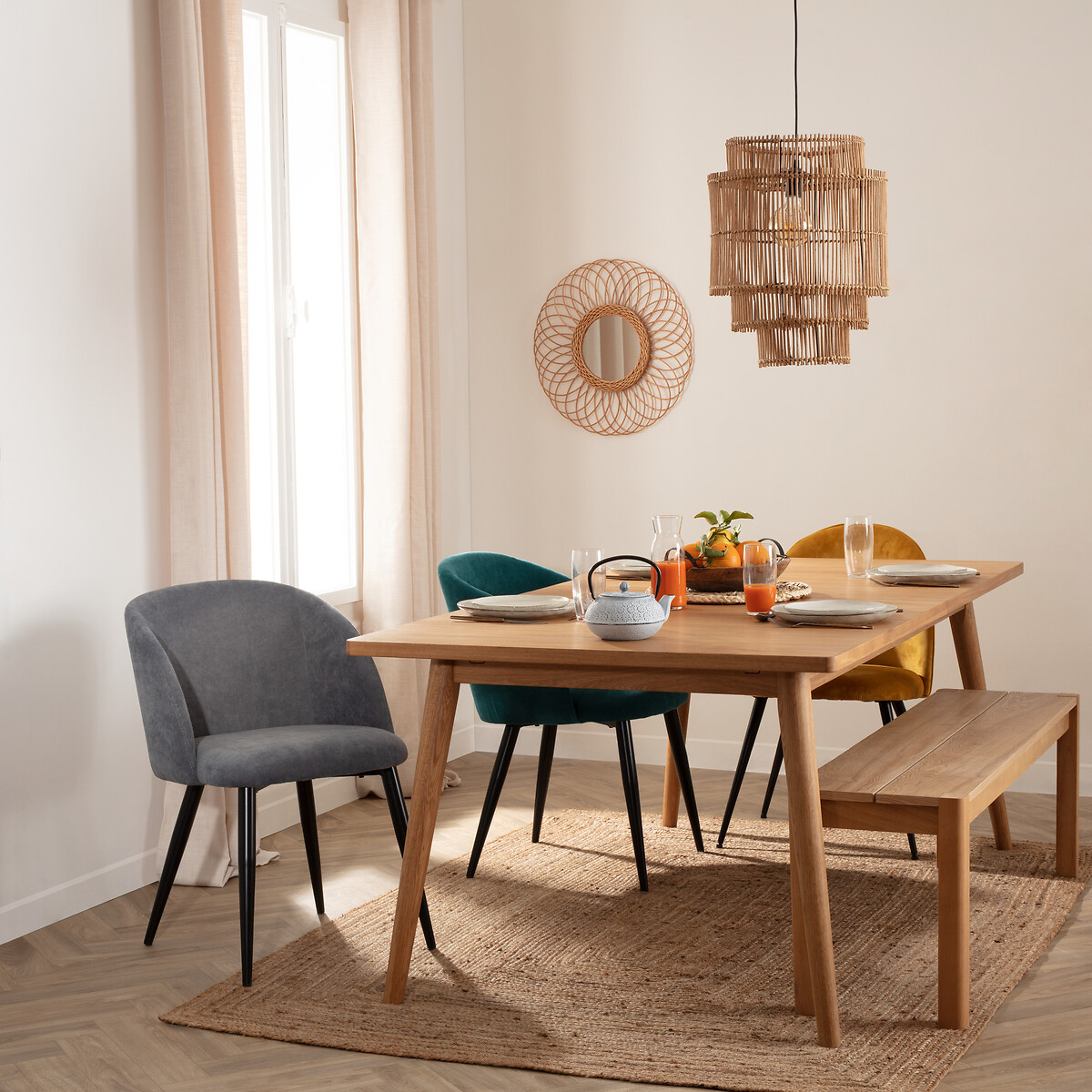 Cadeirão CELESTE cinza de veludo