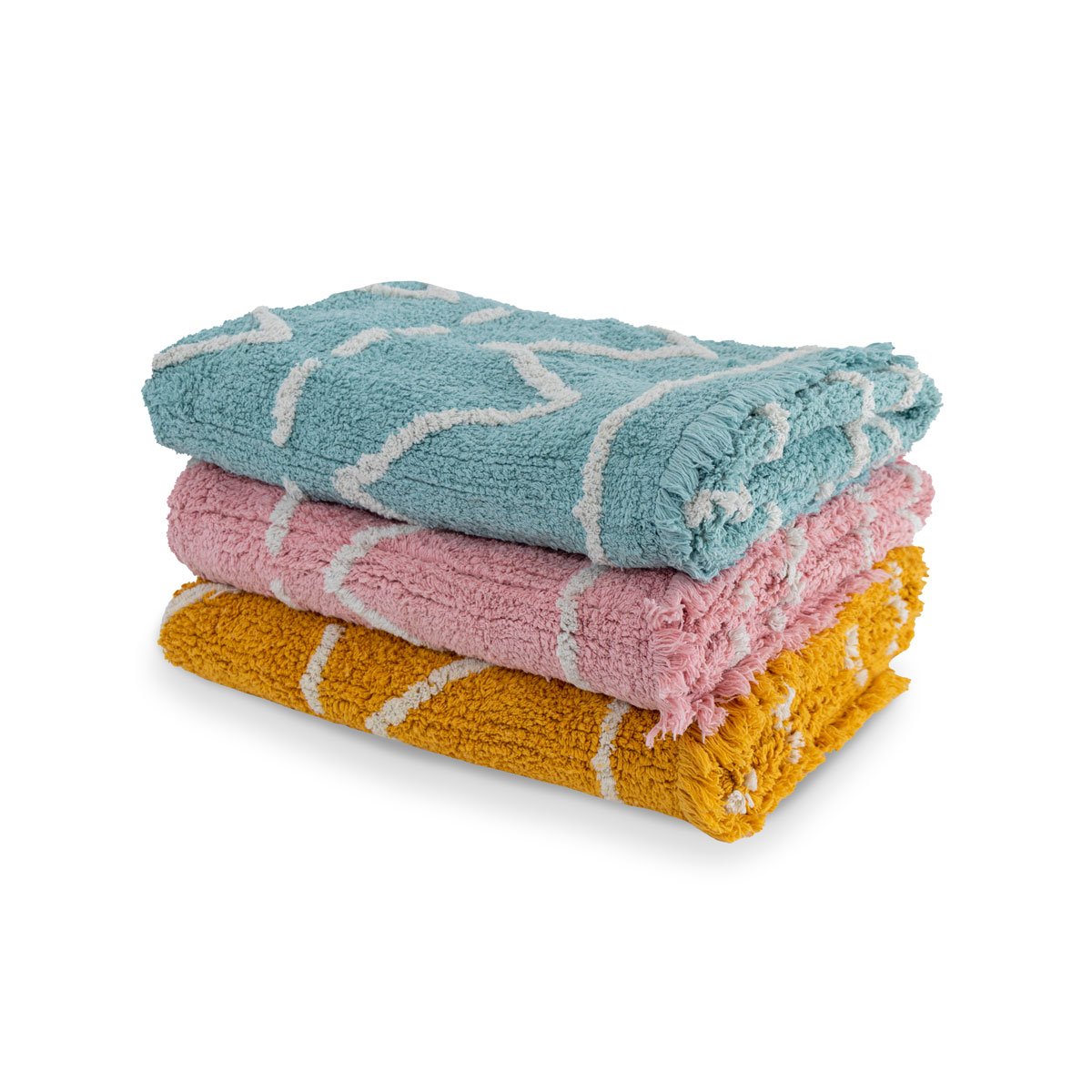 Tapete PATY ocre e branco 120x160cm