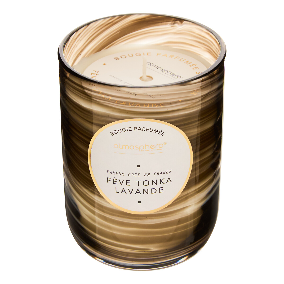 Vela perfumada tonka em frasco vidro 275g