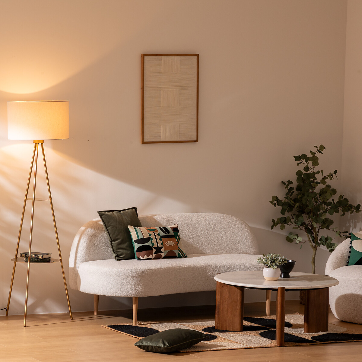 Candeeiro de p&eacute; ARTHUS dourado 163cm