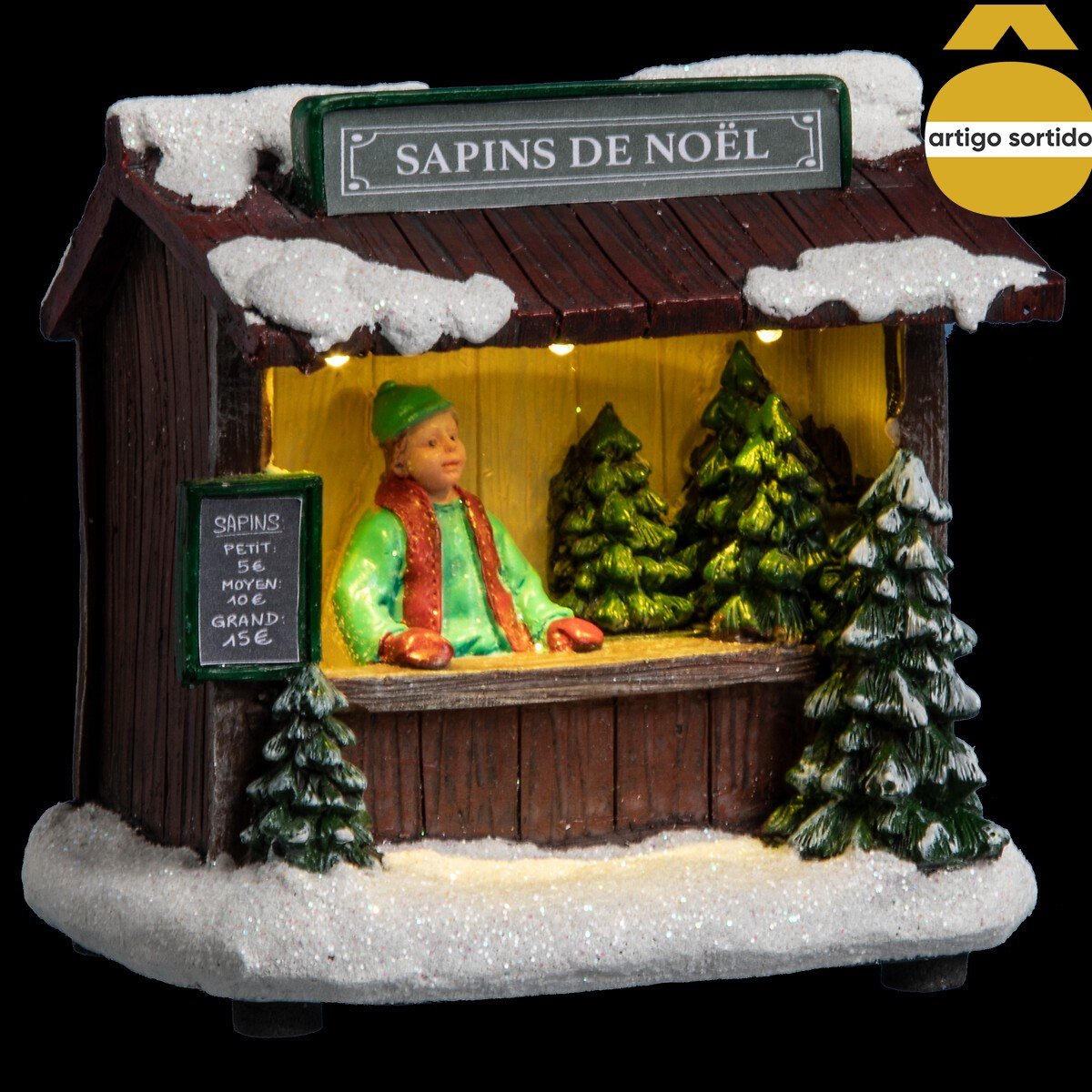 Balcão mercado para aldeia com led