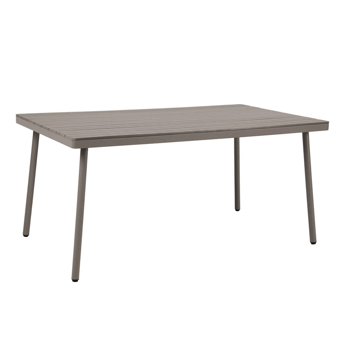 Mesa de exterior em a&ccedil;o bege