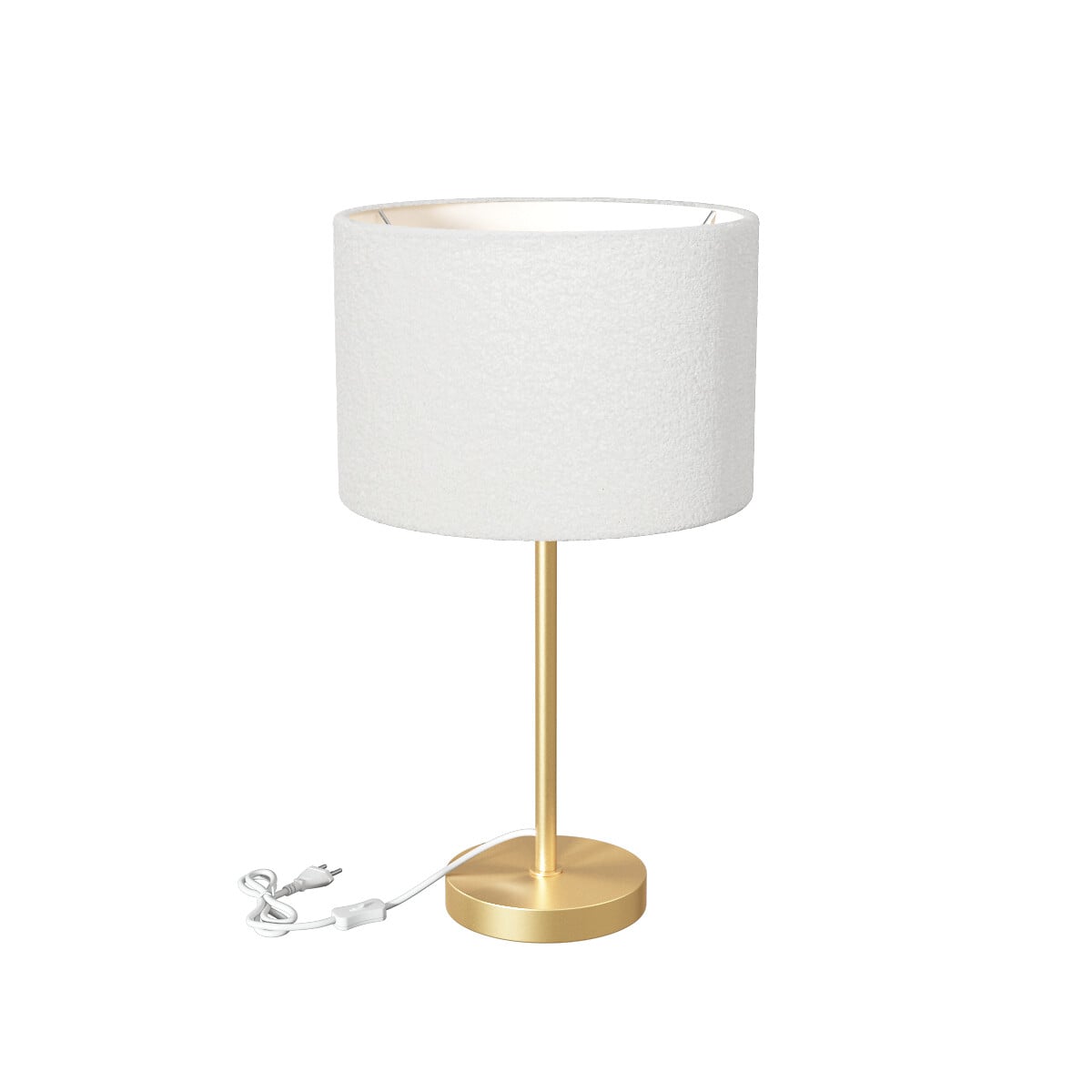 Candeeiro de mesa TINA dourado em metal