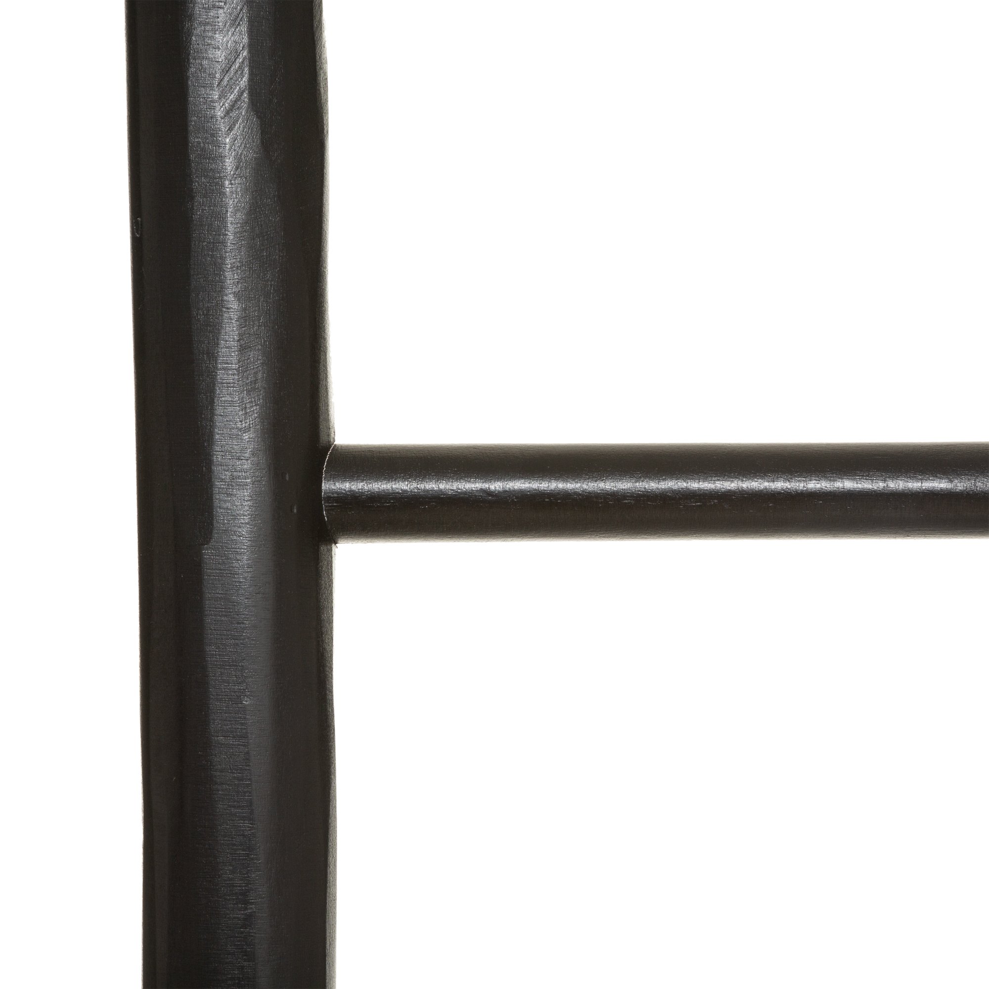 Escada decorativa preta em madeira 180cm