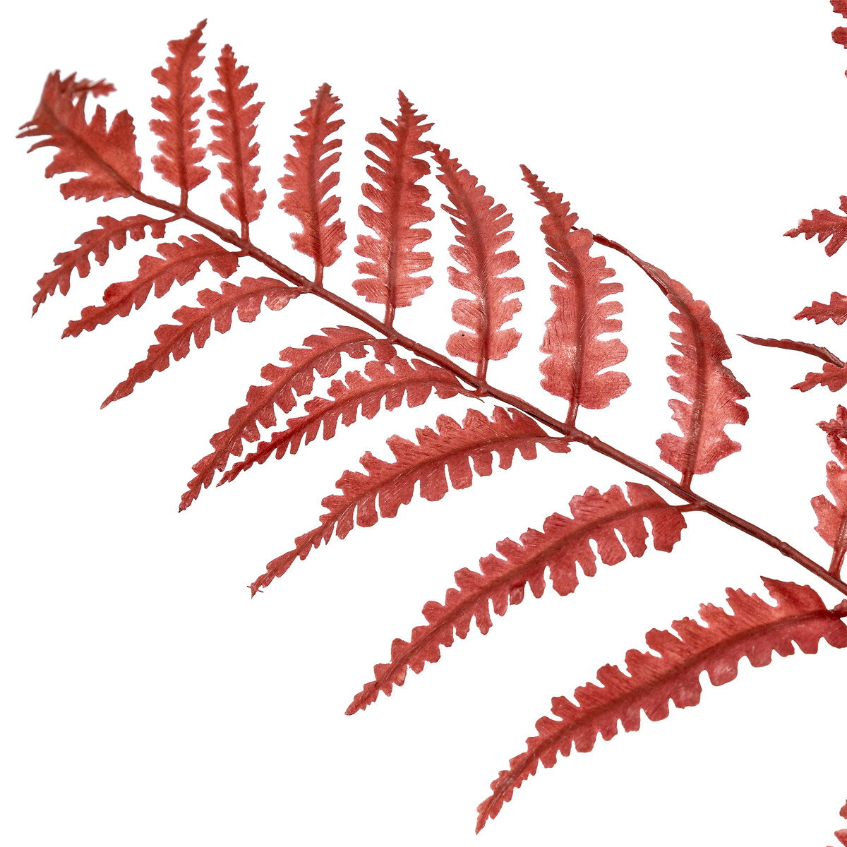 Haste de feto artificial vermelho james 90cm