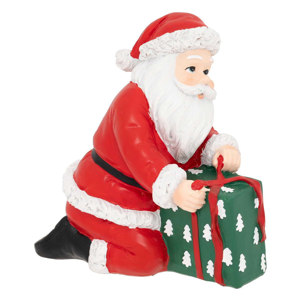 Figura de pai natal com presente 15cm