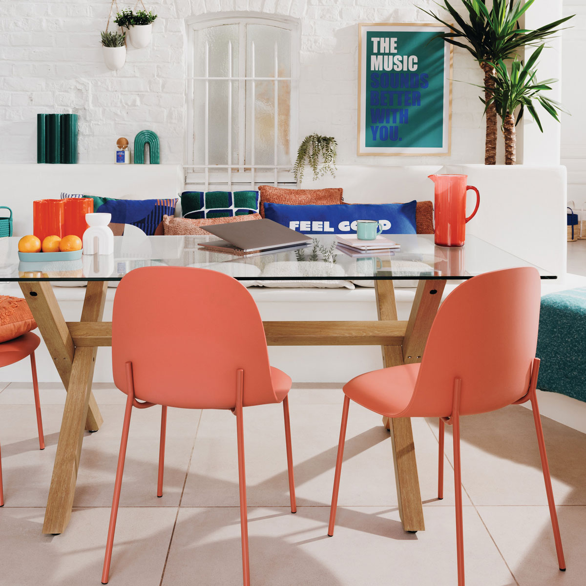 Cadeira ASAN terracota em polipropileno