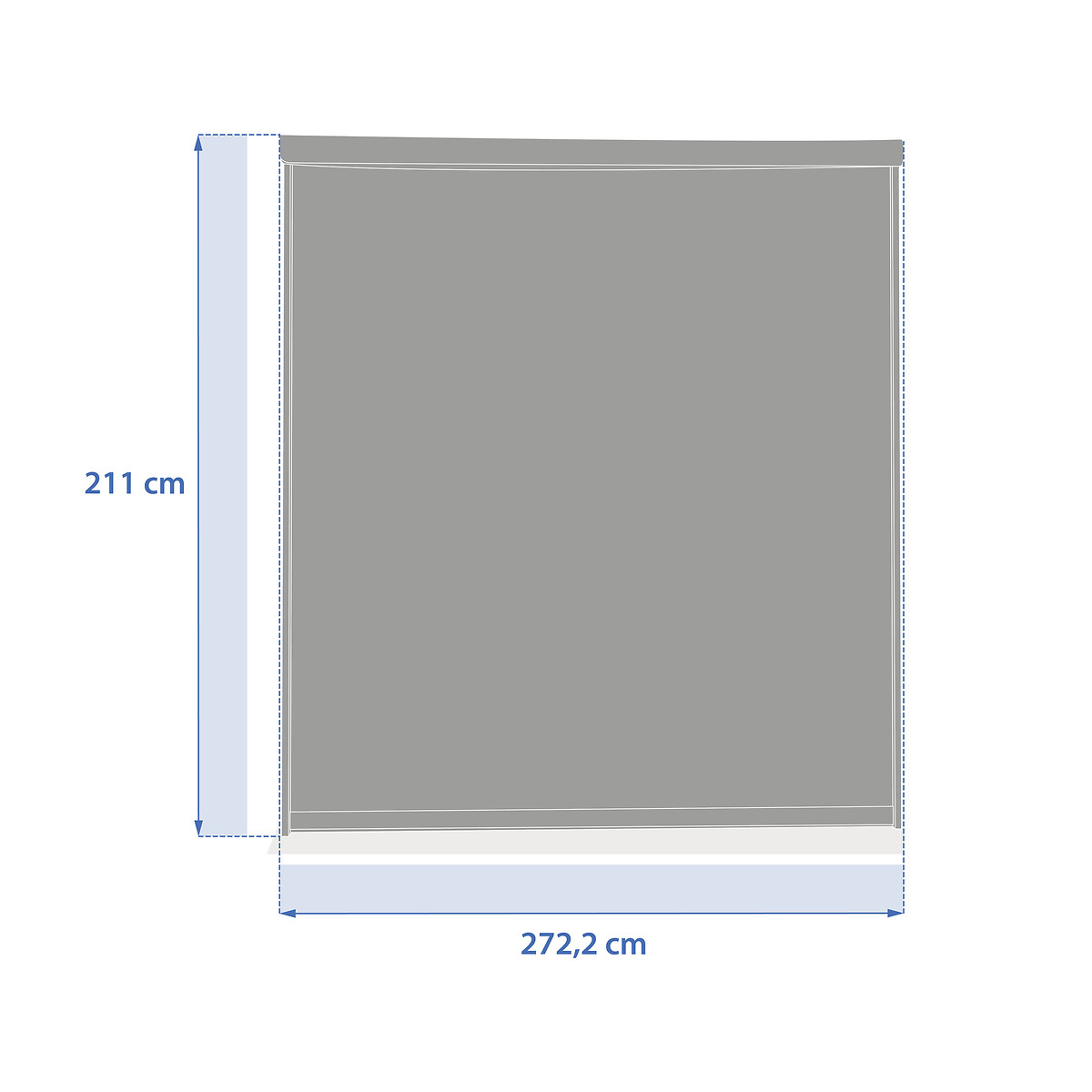 Estore para p&eacute;rgola EVONIS cinza graphite 3m