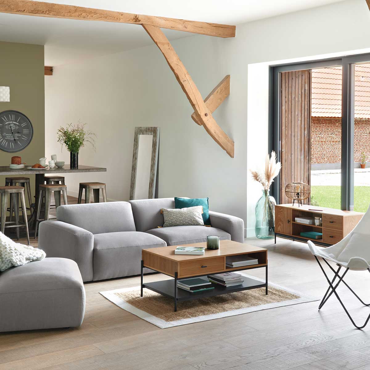 Tapete juta branco 120x170cm