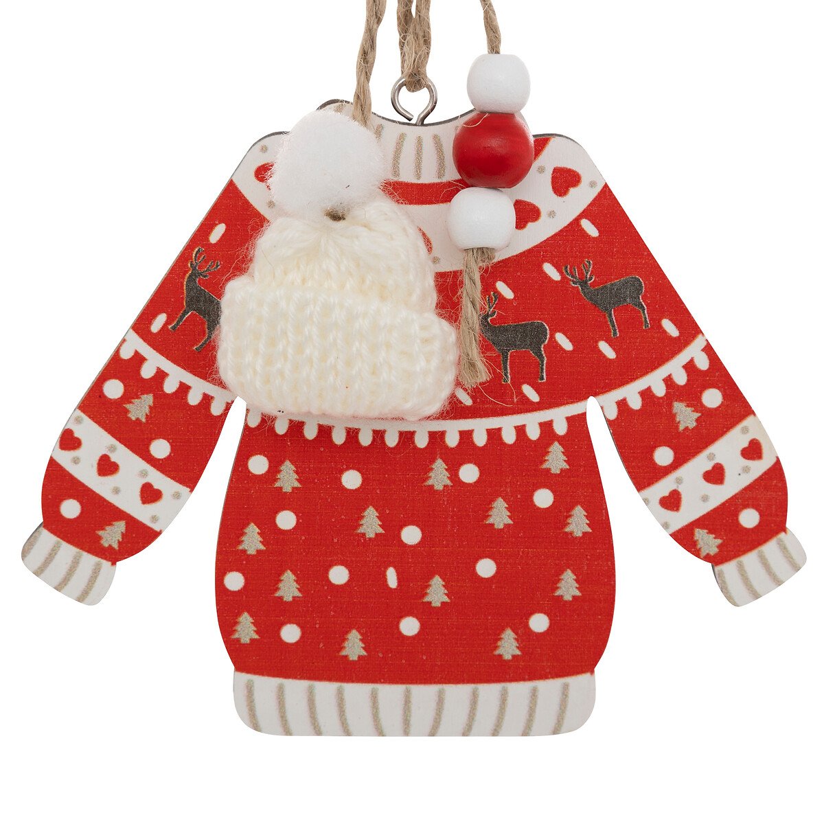 Conjunto de 2 pendurantes camisola de natal