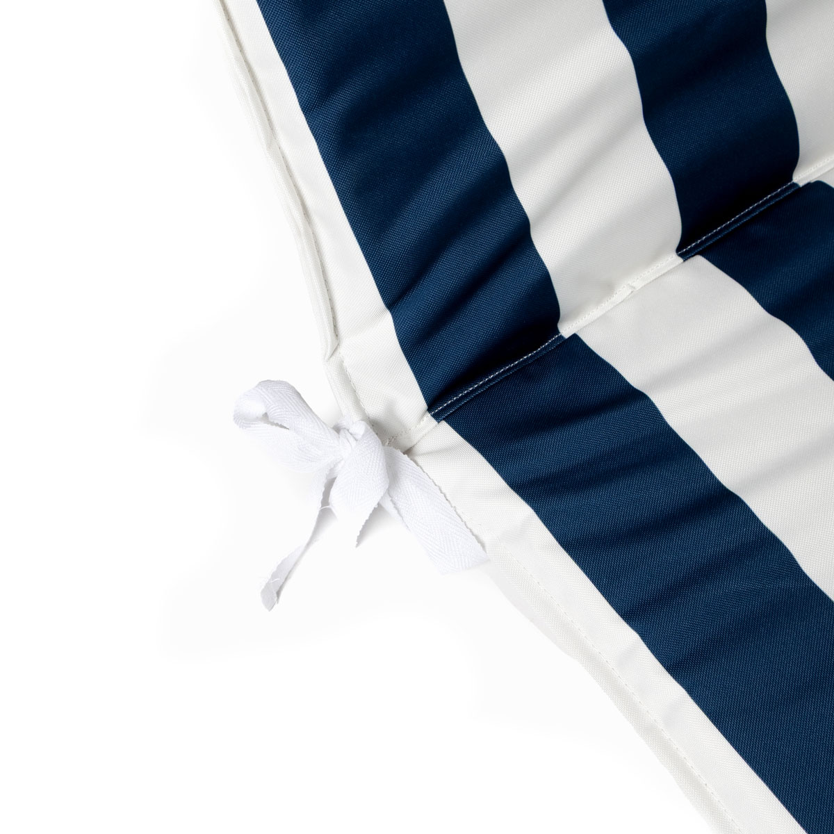 Coxim para espregui&ccedil;adeira riscas branco e azul