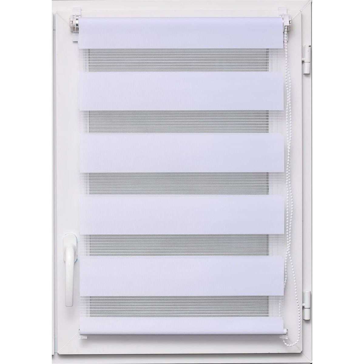 Estore em tecido noite/dia branco 117x180cm,  Estore em tecido noite/dia branco 117x180cm