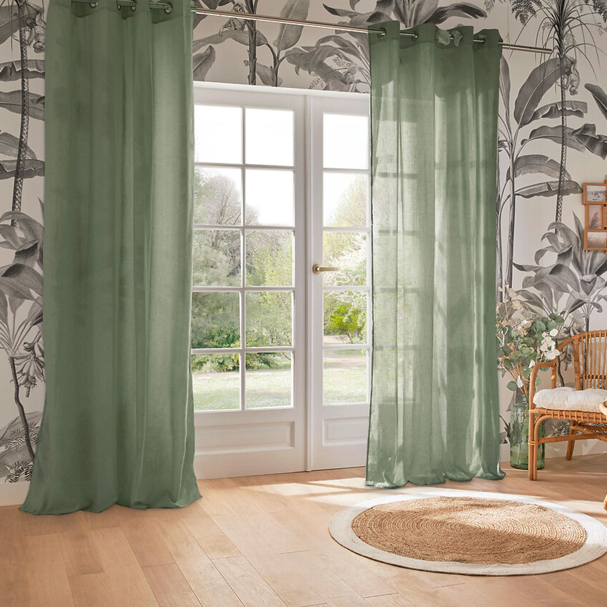 Cortina PAXTA verde 135x240cm