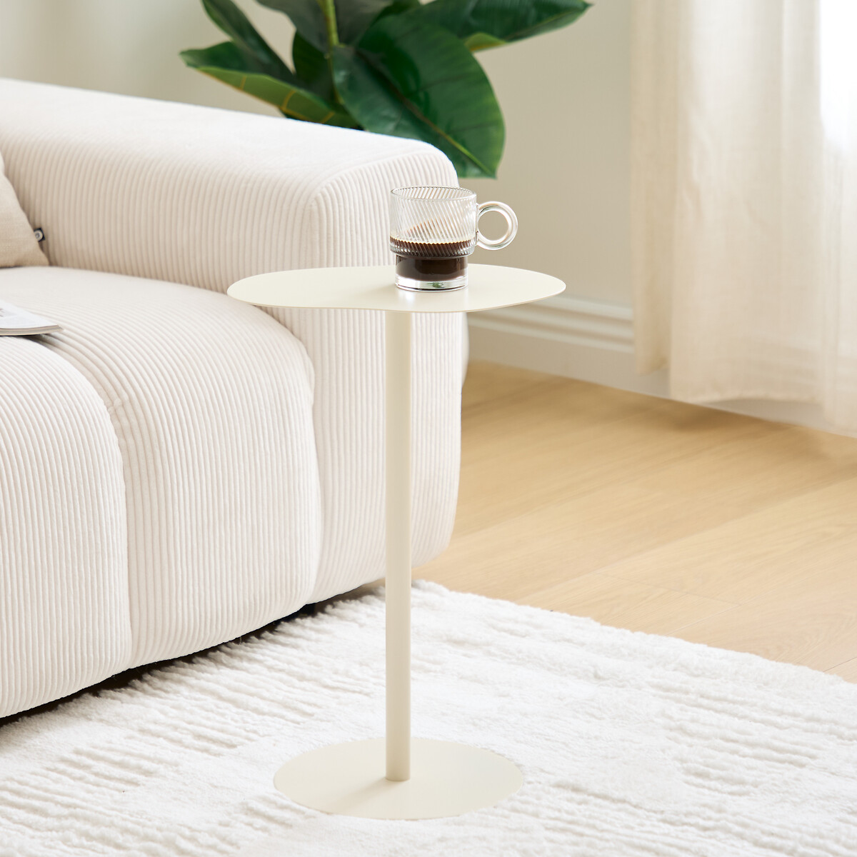 Mesa de apoio SORA bege 50cm