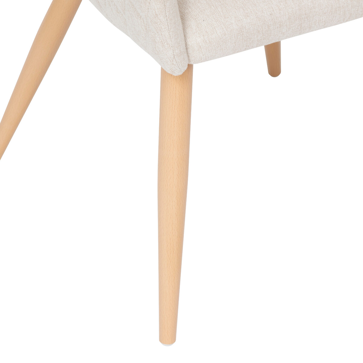 Cadeira MARLO bege em veludo 55x55x76cm