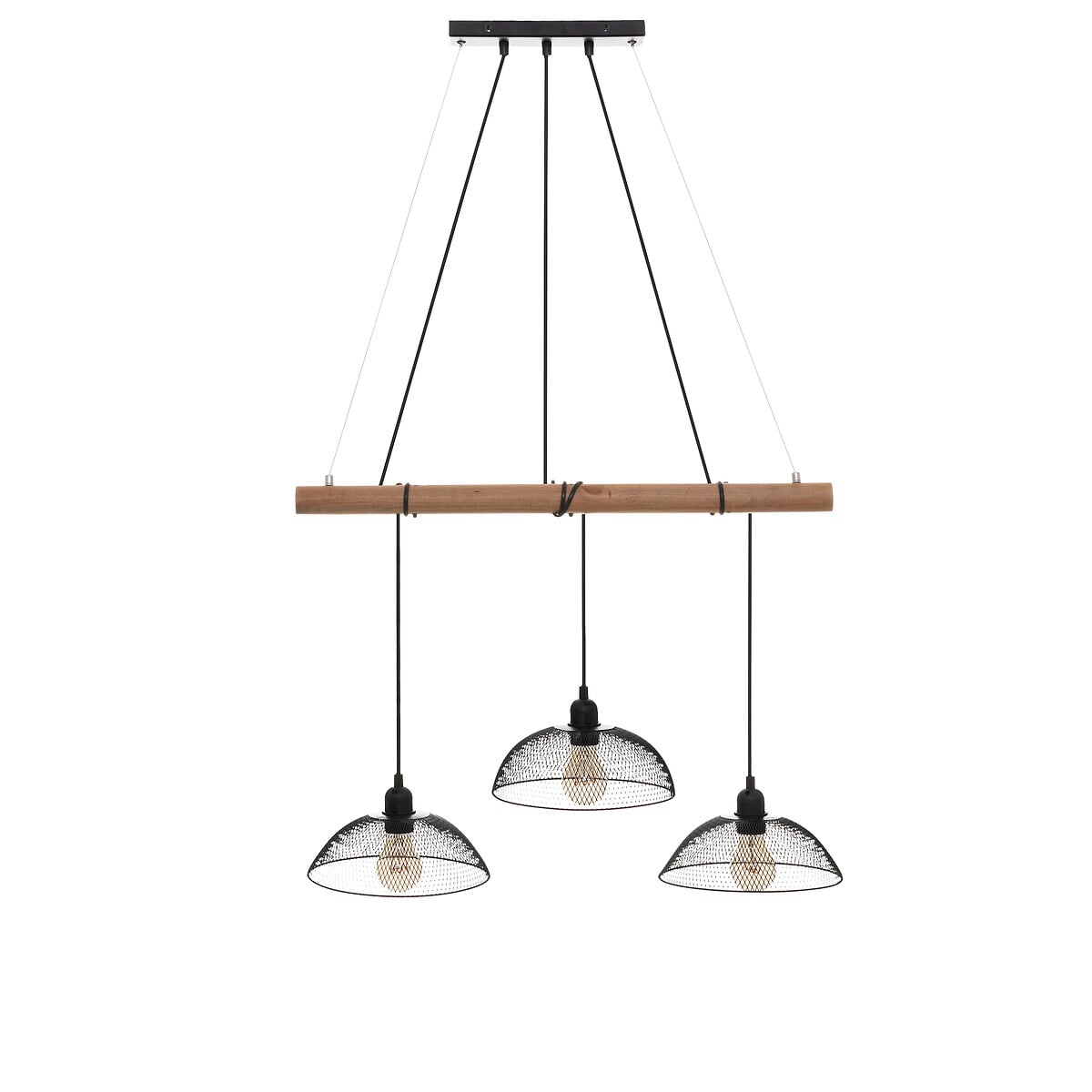 Candeeiro de teto TIMMY preto 150x70cm