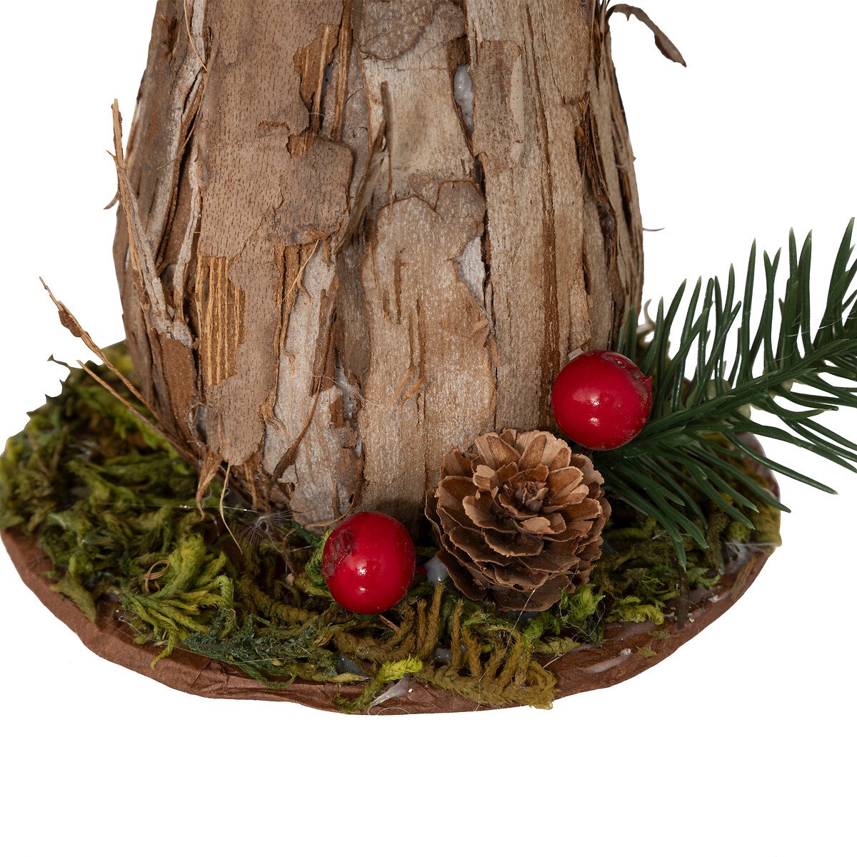 Figura de cogumelo castanho 18cm