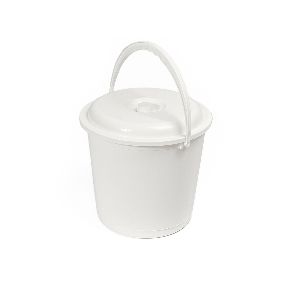 Balde com tampa EUROPA branco 16l