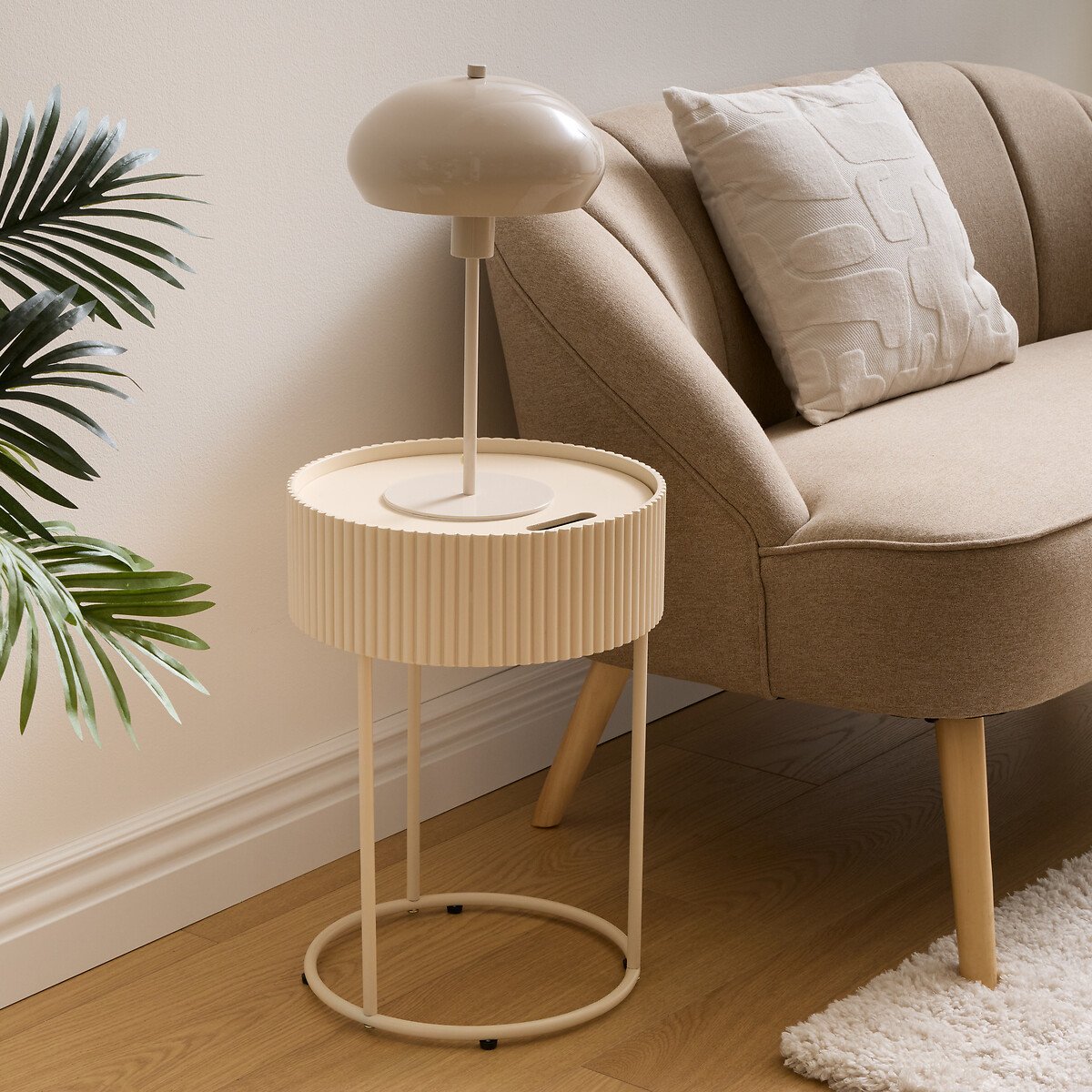 Mesa de apoio JUNA bege 48cm