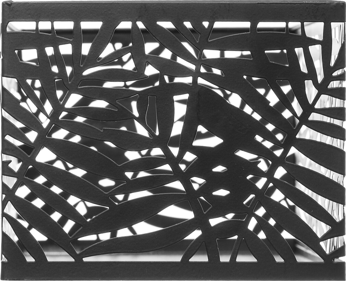 Caixa de metal POP preta 12x32,5cm