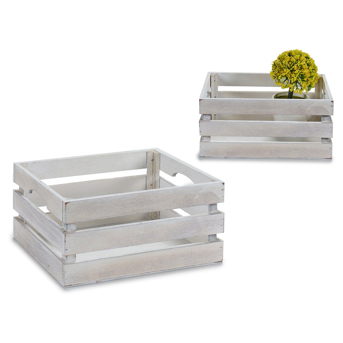 Caixa branca em madeira 15x21cm