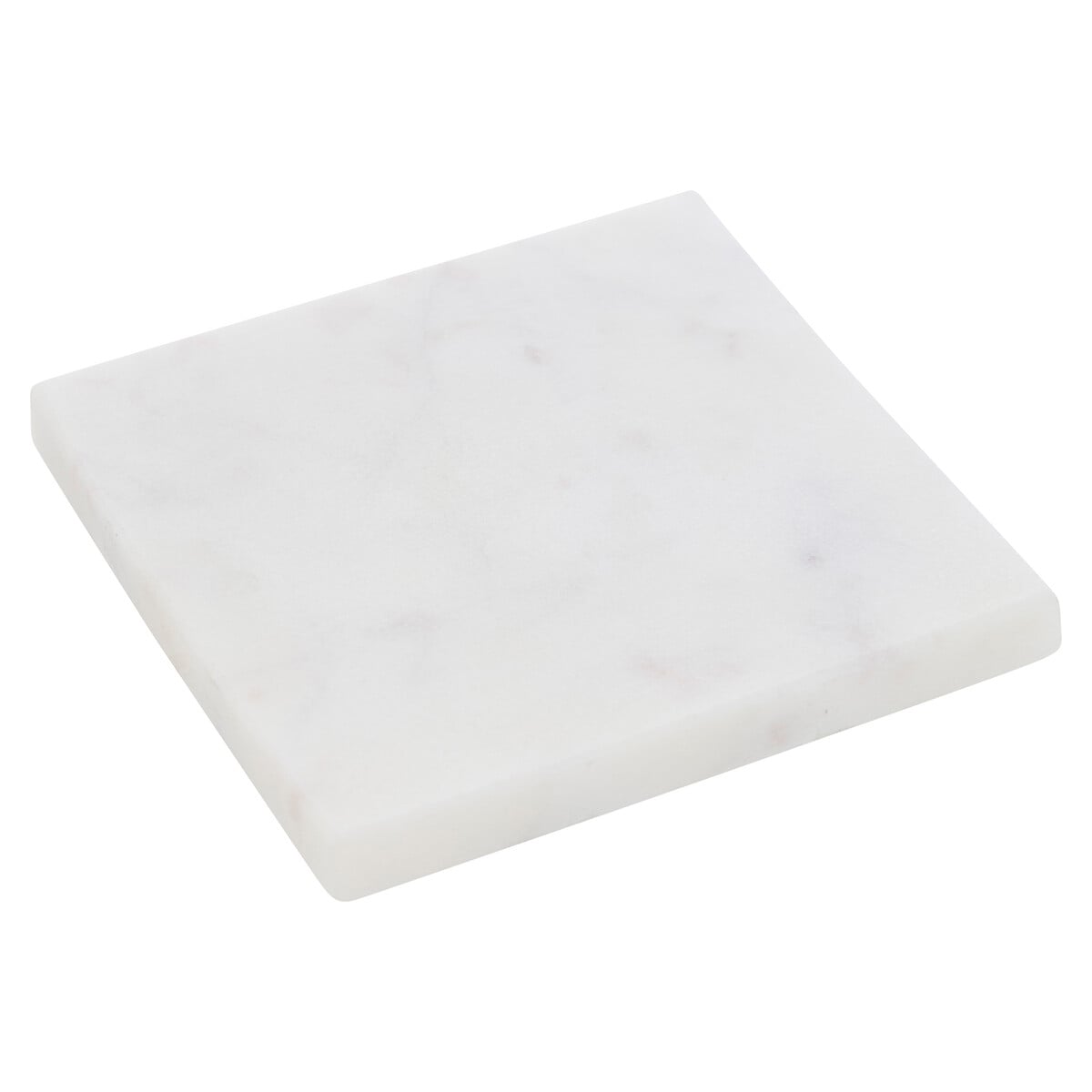 Conjunto 4 bases para copos branco em m&aacute;rmore 10cm