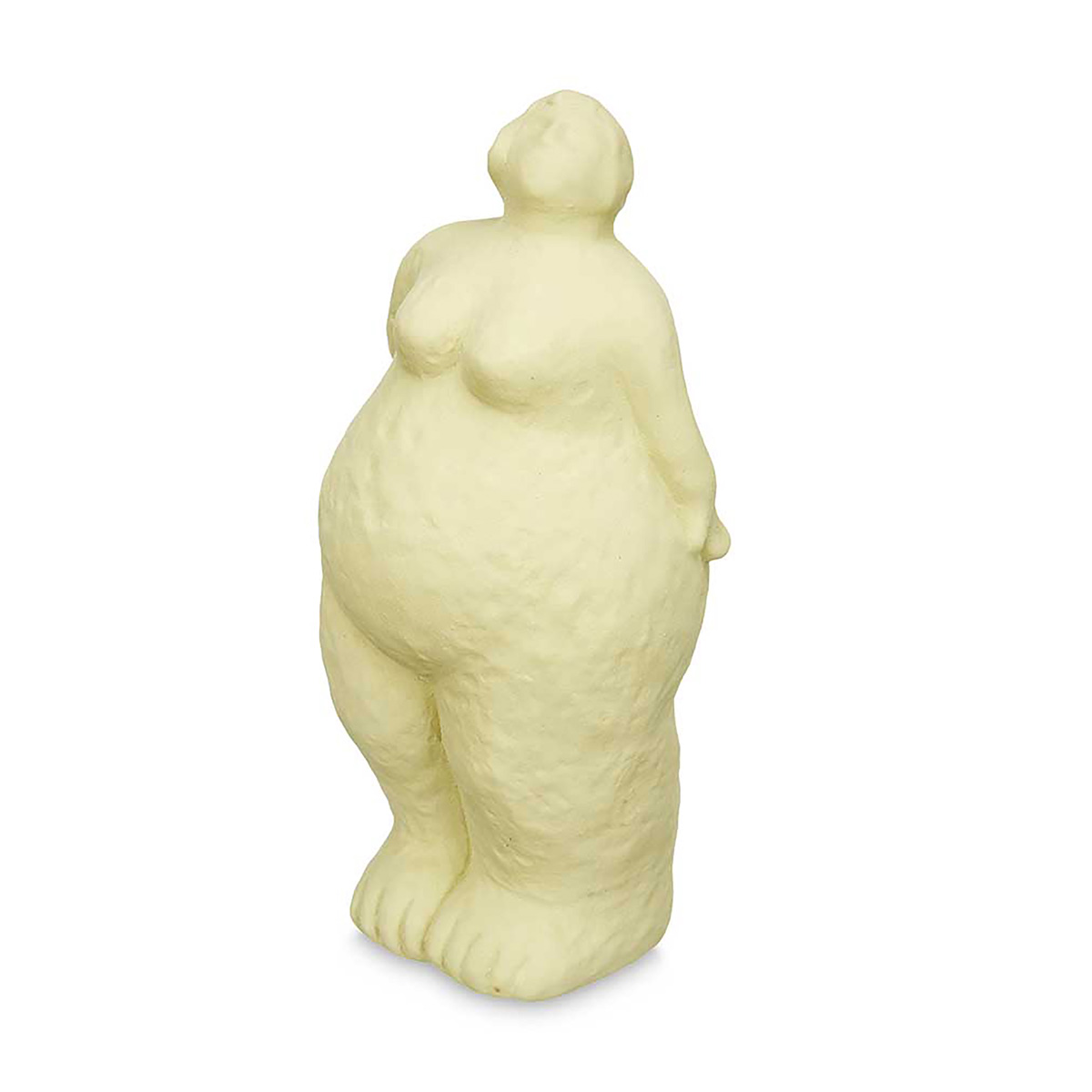 Est&aacute;tua figura de mulher em cer&acirc;mica verde 34cm