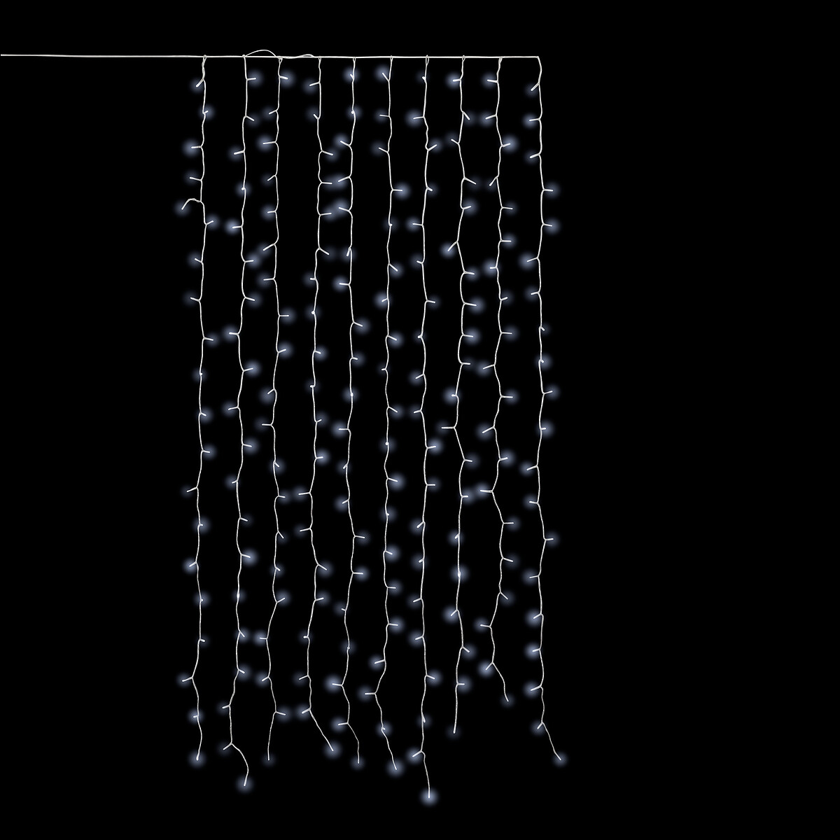 Cortina luminosa de natal com 8 fun&ccedil;&otilde;es de luz 200 leds