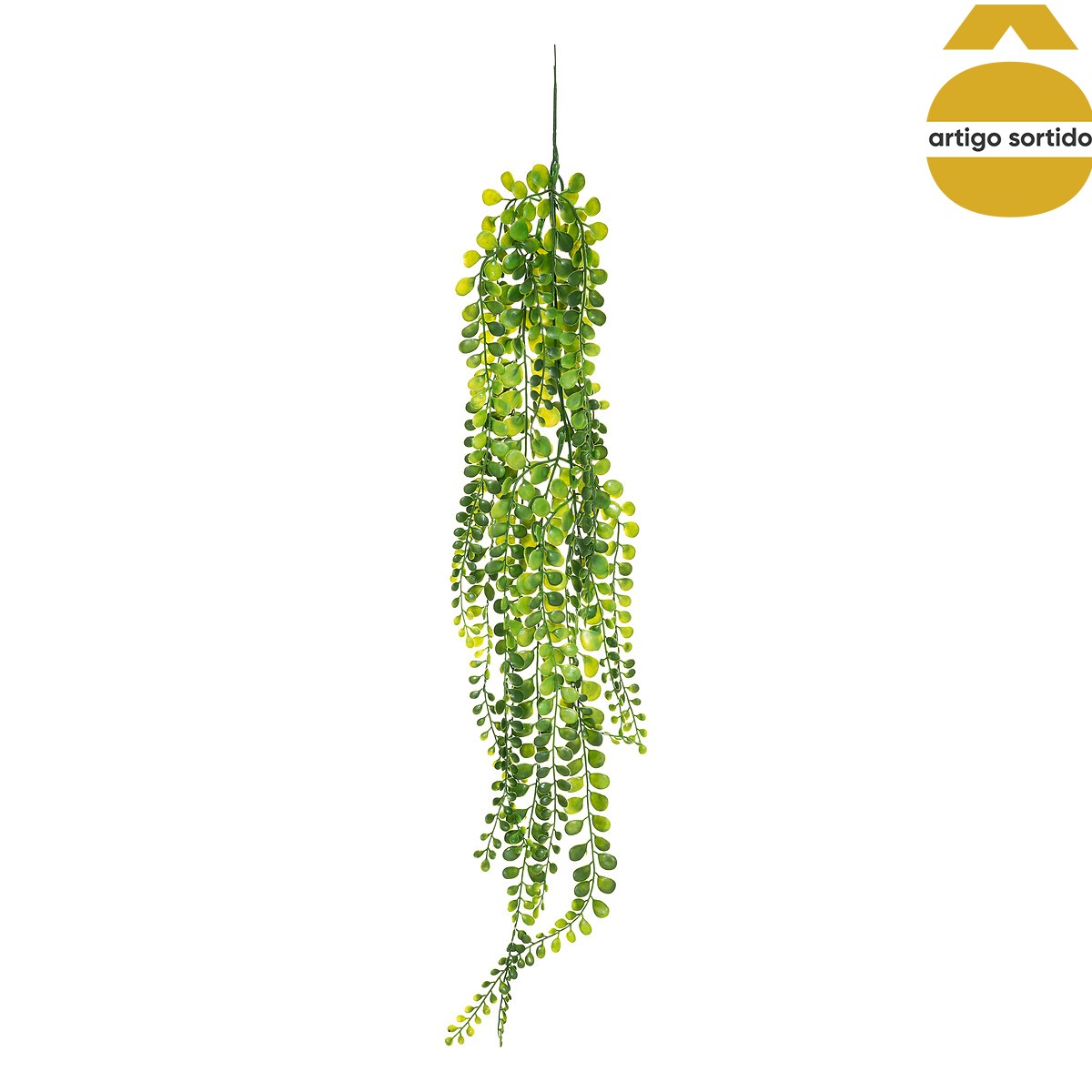 Haste verde suspensa artificial 75cm