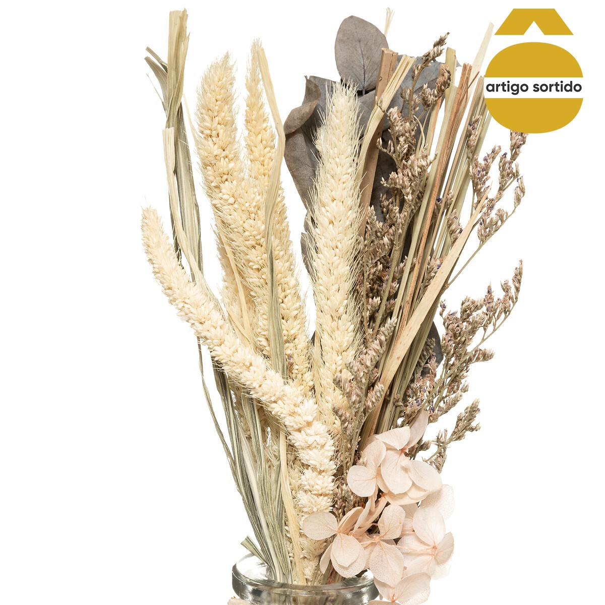 Jarra com flores secas 28cm